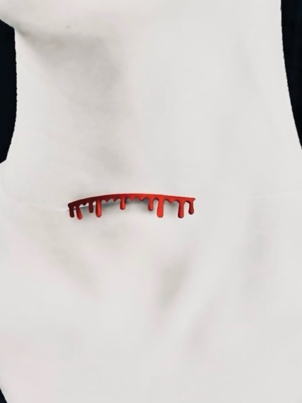 “Bloody Gash” Dripping Oozing Vampire Bite Slit Throat Murder Horror Gory Choker